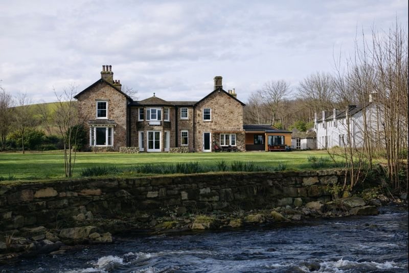 Historic distillery exterior