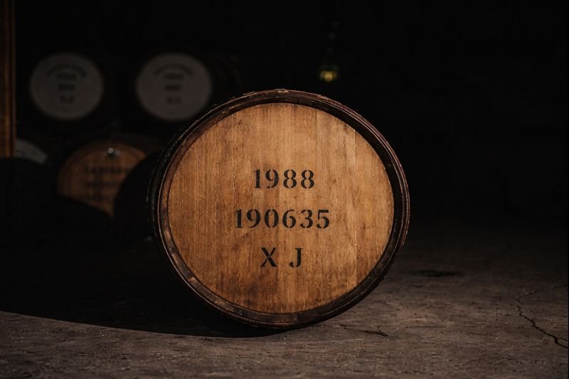 Macro of cask details symbolising exclusivity